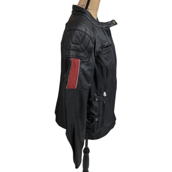 Harley Davidson 120th Anniversary Nostalgia Triple Vent System Leather Jacket 2X - Picture 4 of 16